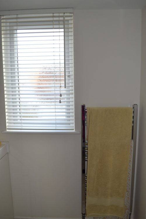 En-suite bathroom, with towel rail