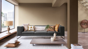 Dulux colour of the year 2021 image 1, Brave Ground living room