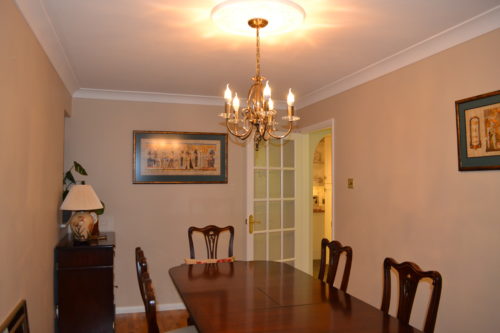 Dining room before